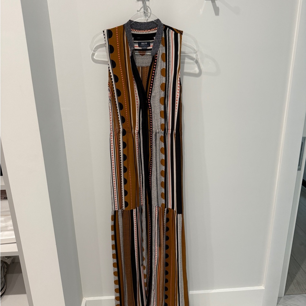 Anthropologie Multicolor Patterned Maxi Dress